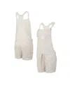 Concepts Sport Women's Cream Baltimore Orioles Montana Hacci Knit Romper Overalls In Cream