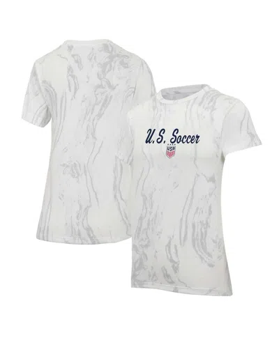 Concepts Sport Women's Cream Uswnt Quartz T-shirt In Cream,gray