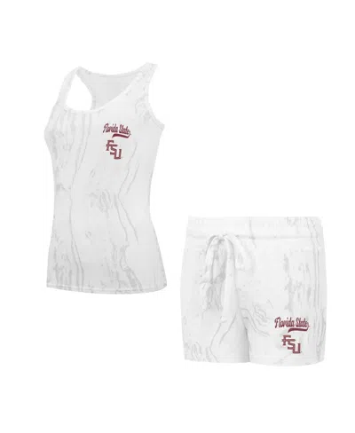 CONCEPTS SPORT WOMEN'S FLORIDA STATE SEMINOLES QUARTZ TANK TOP SHORTS SET