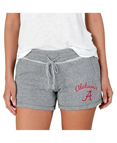 Concepts Sport Women's Gray Alabama Crimson Tide Mainstream Terry Shorts