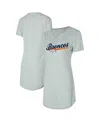 Concepts Sport Women's Gray Denver Broncos Petition Knit Nightshirt In Gray