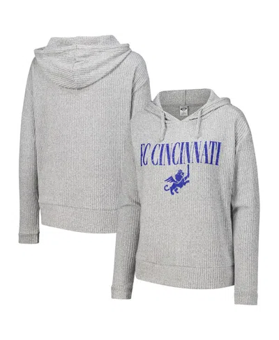 Concepts Sport Women's Gray Fc Cincinnati Juniper Long Sleeve Hoodie T-shirt