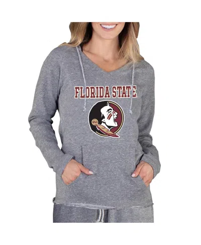 Concepts Sport Women's Gray Florida State Seminoles Mainstream Lightweight Terry Pullover Hoodie