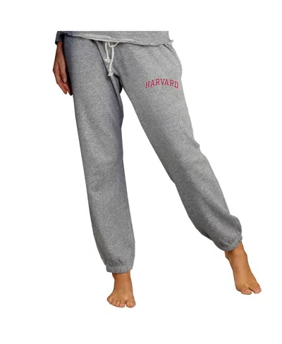 Concepts Sport Women's Gray Harvard Crimson Mainstream Knit Jogger Pants