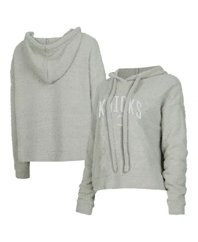 Concepts Sport Women's Gray New York Knicks Ventura Comfy Pullover Hoodie