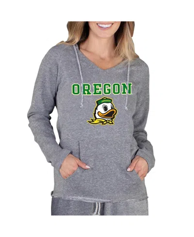 Concepts Sport Women's Gray Oregon Ducks Mainstream Lightweight Terry Pullover Hoodie