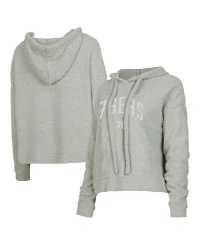 Concepts Sport Women's Gray Philadelphia 76ers Ventura Comfy Pullover Hoodie