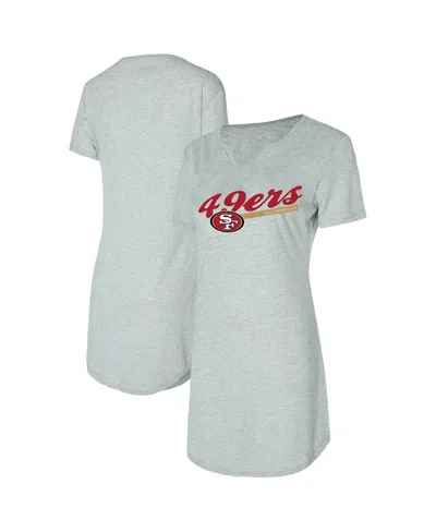 Concepts Sport Women's Gray San Francisco 49ers Petition Knit Nightshirt