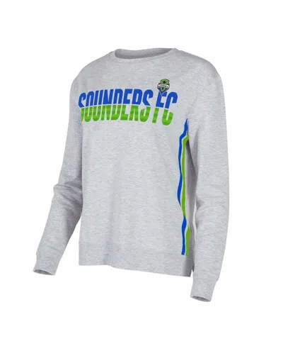 Concepts Sport Women's Gray Seattle Sounders Fc Cedar Tri-blend Long Sleeve Top