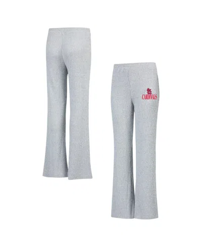 Concepts Sport Women's Gray St. Louis Cardinals Juniper Rib Knit Flare Sleep Pants