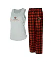 Shop Concepts Sport Women's Gray/orange Cincinnati Bengals Petition Tank Top And Pants Sleep Set In Gray,orange