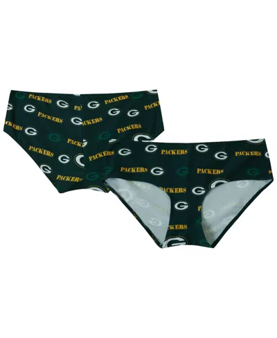 Concepts Sport Women's Green Green Bay Packers Mosaic Allover Print Knit Panty