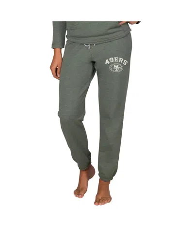 Concepts Sport Women's Green San Francisco 49ers Mainstream French Terry Tri-blend Pants