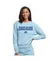 Concepts Sport Women's Light Blue Colorado Avalanche Tonal Pullover Sweatshirt In Blue