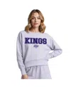 Concepts Sport Women's Light Purple Los Angeles Kings Tonal Pullover Sweatshirt In Multi