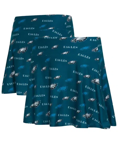 Concepts Sport Women's Midnight Green Philadelphia Eagles Mosaic Allover Print Skort