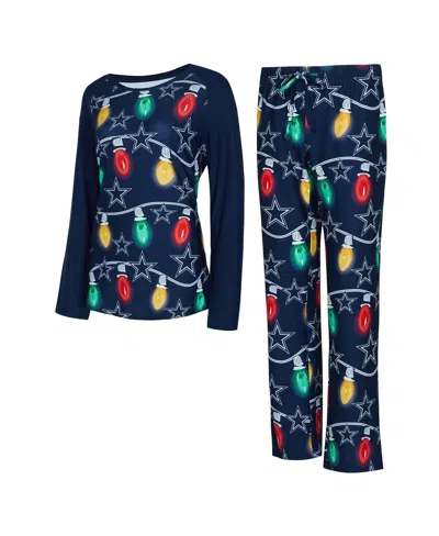 Concepts Sport Women's Navy Dallas Cowboys Garland Knit Pajama Set