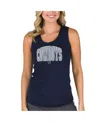 Concepts Sport Women's Navy Dallas Cowboys Marathon Racer Back Tank Top In Blue
