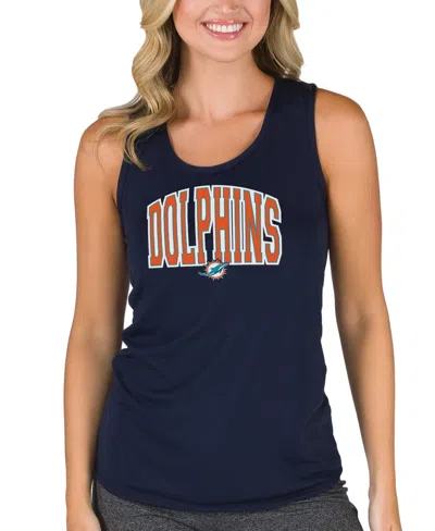 Concepts Sport Women's Navy Miami Dolphins Marathon Racer Back Tank Top