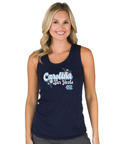 Concepts Sport Women's Navy North Carolina Tar Heels Marathon Racerback Tank Top