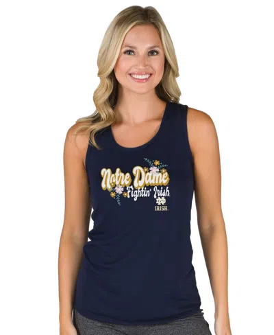 Concepts Sport Women's Navy Notre Dame Fighting Irish Marathon Racerback Tank Top