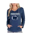 Concepts Sport Women's Navy Penn State Nittany Lions Mainstream Lightweight Terry Pullover Hoodie In Blue