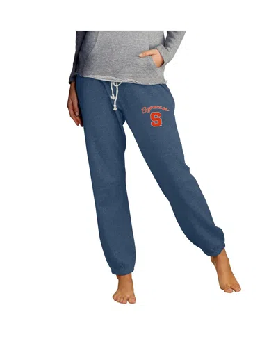 Concepts Sport Women's Navy Syracuse Orange Mainstream Knit Jogger Pants In Blue