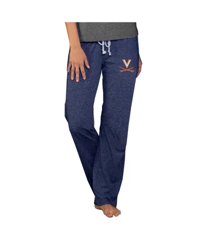 Concepts Sport Women's Navy Virginia Cavaliers Quest Knit Lightweight Pants In Blue