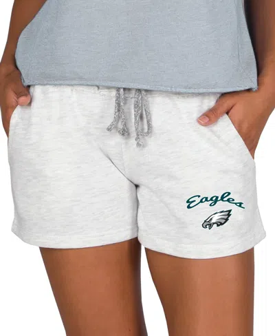Concepts Sport Women's Oatmeal Philadelphia Eagles Mainstream Terry Lounge Shorts