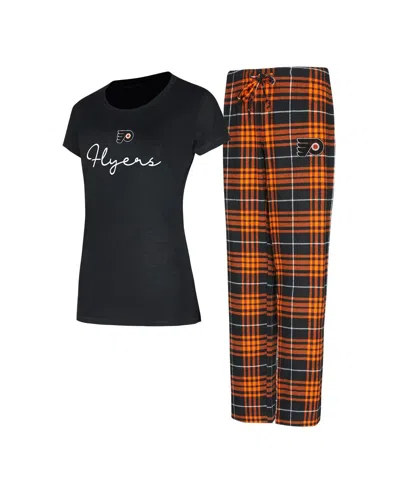 Concepts Sport Women's Philadelphia Flyers Vector Top Pants Sleep Set In Multi