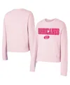 Concepts Sport Women's Pink Carolina Hurricanes Tonal Pullover Sweatshirt In Pink