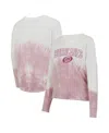 Concepts Sport Women's Pink/white Carolina Hurricanes Orchard Tie-dye Long Sleeve T-shirt In Pink,white