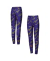 Concepts Sport Women's Purple Baltimore Ravens Breakthrough Allover Print Knit Sleep Leggings In Purple