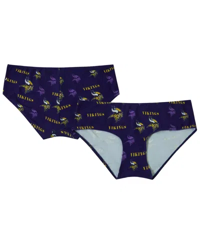 Concepts Sport Women's Purple Minnesota Vikings Mosaic Allover Print Knit Panty In Blue