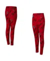 Concepts Sport Women's Red Atlanta Falcons Mosaic Allover Print Leggings In Red