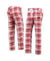 Concepts Sport Women's Red, Black Tampa Bay Buccaneers Accolade Flannel Pants In Red,black