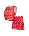 Concepts Sport Women's Red Cincinnati Reds Knit Tank Top Skort Set In Red