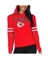Concepts Sport Women's Red Kansas City Chiefs Marathon Lightweight Lounge Pullover Hoodie In Red