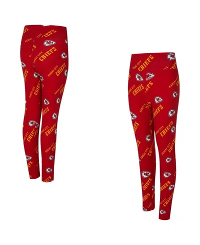 Concepts Sport Women's Red Kansas City Chiefs Mosaic Allover Print Leggings