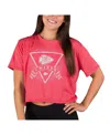 Concepts Sport Women's Red Kansas City Chiefs Quest Knit Crop Top In Red