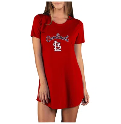 Concepts Sport Women's Red St. Louis Cardinals Marathon Knit Nightshirt