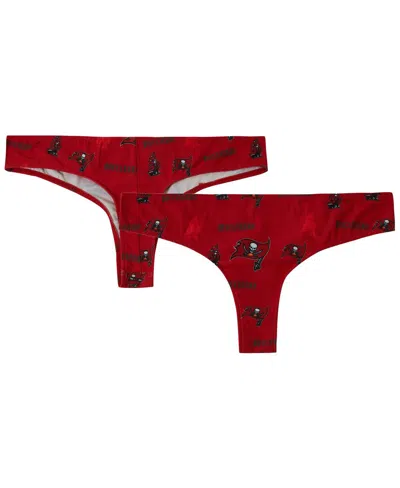 Concepts Sport Women's Red Tampa Bay Buccaneers Mosaic All Over Print Thong