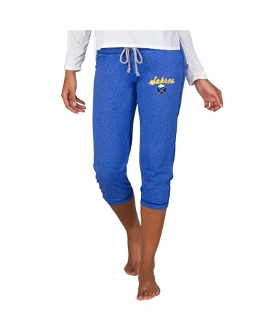 Concepts Sport Women's Royal Buffalo Sabres Quest Knit Capri Pants In Green