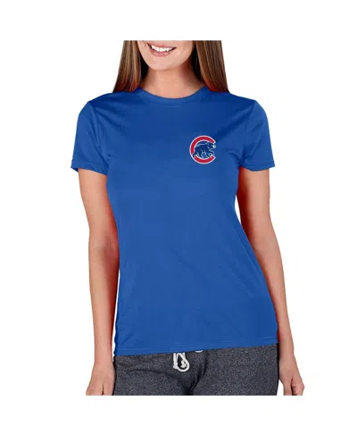 Concepts Sport Women's Royal Chicago Cubs Marathon Knit Top In Blue