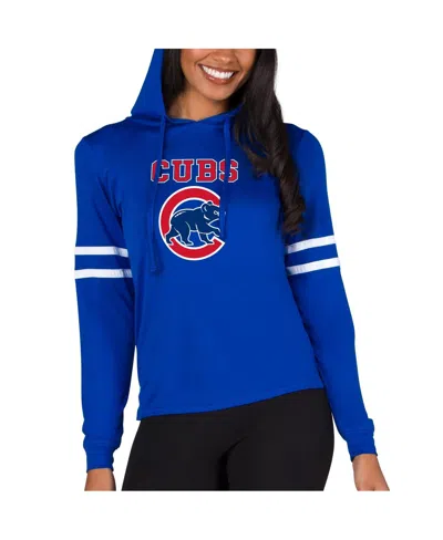 Concepts Sport Women's Royal Chicago Cubs Marathon Lightweight Lounge Pullover Hoodie In Blue