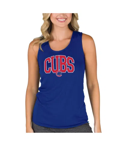 Concepts Sport Women's Royal Chicago Cubs Marathon Racerback Tank Top In Blue
