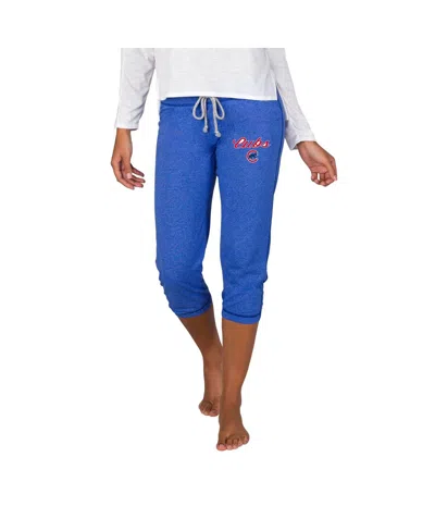Concepts Sport Women's Royal Chicago Cubs Quest Knit Capri Pants In Blue