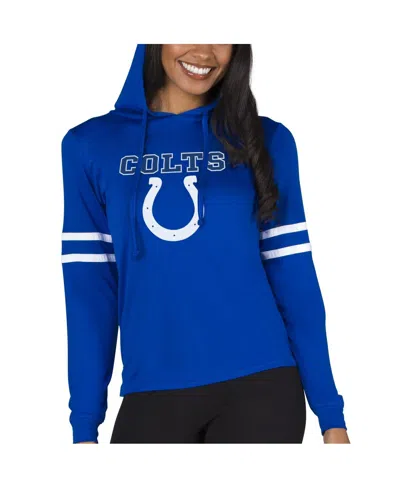 Concepts Sport Women's Royal Indianapolis Colts Marathon Lightweight Lounge Pullover Hoodie In Blue