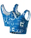 Concepts Sport Women's Royal Indianapolis Colts Mosaic Allover Print Bralette In Blue