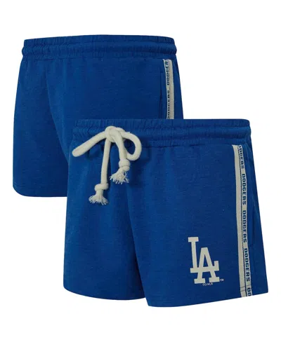 Concepts Sport Women's Royal Los Angeles Dodgers Birch French Terry Shorts In Blue